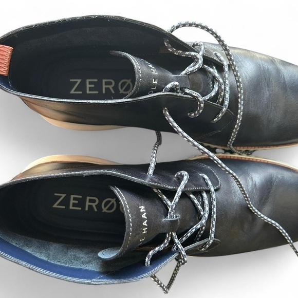 Cole Haan Navy Chukka Boots with White Sole - Picture 8 of 10